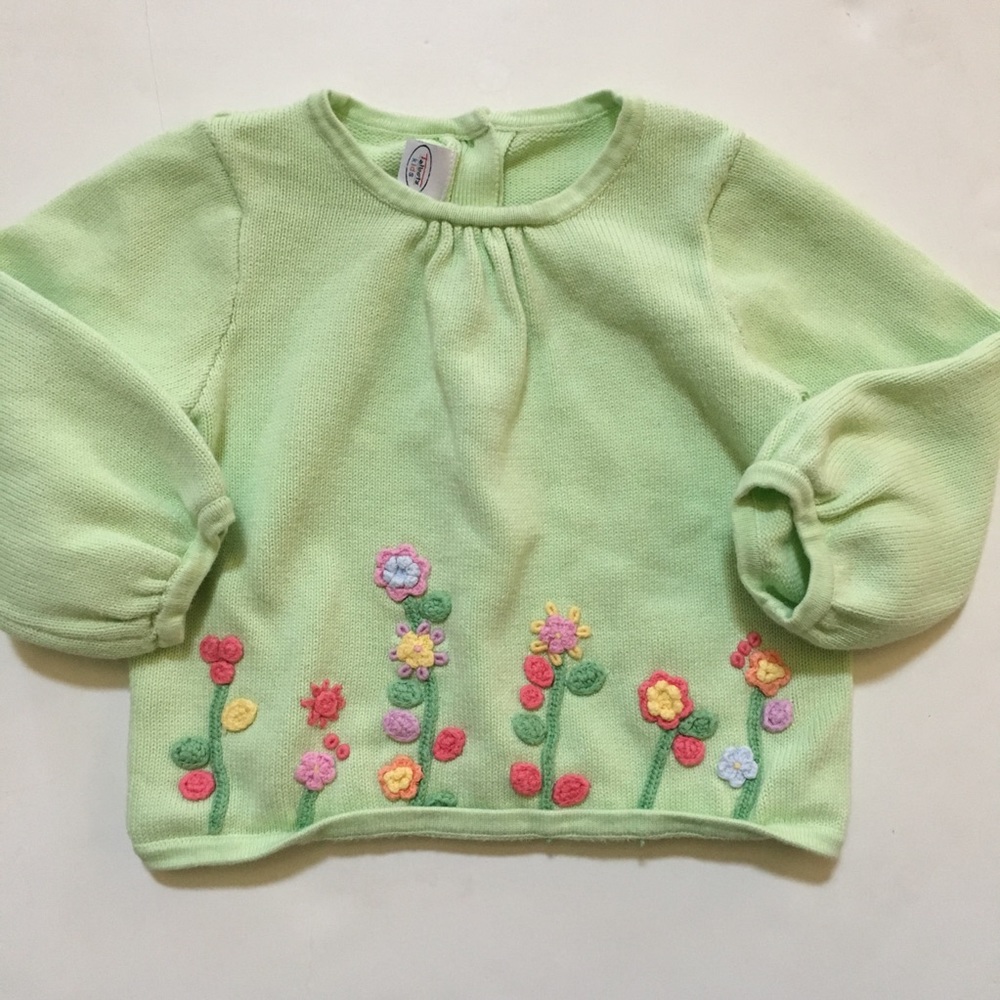 Talbots Flower Cardigan